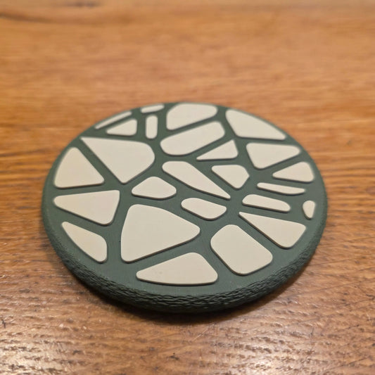 Set de 4 Dessous de Verre Voronoi Design – Impression 3D – Personnalisable avec Support