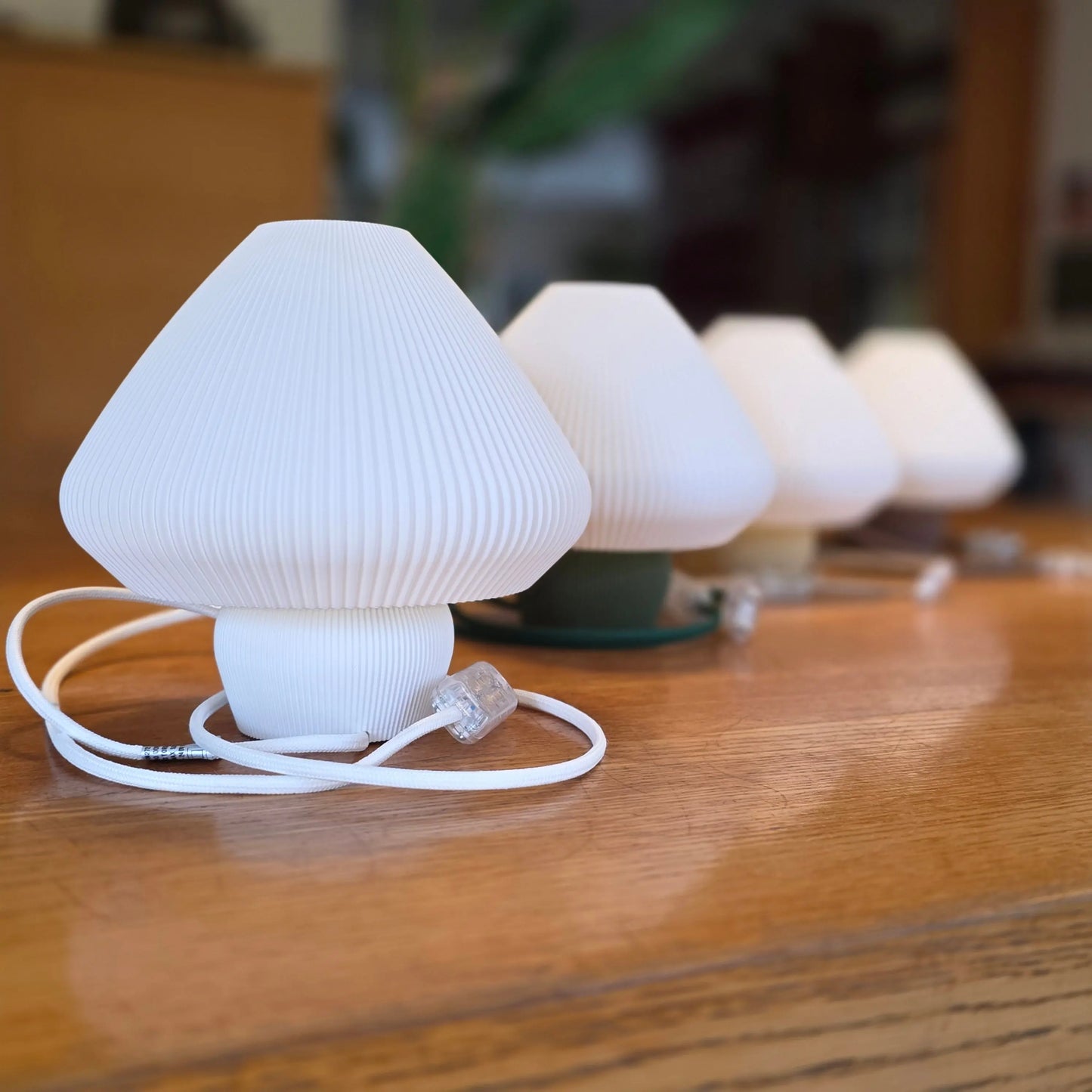 Lampe Mushroom 3D – Éclairage Design, Plissé et Écoresponsable (Made in Jura)