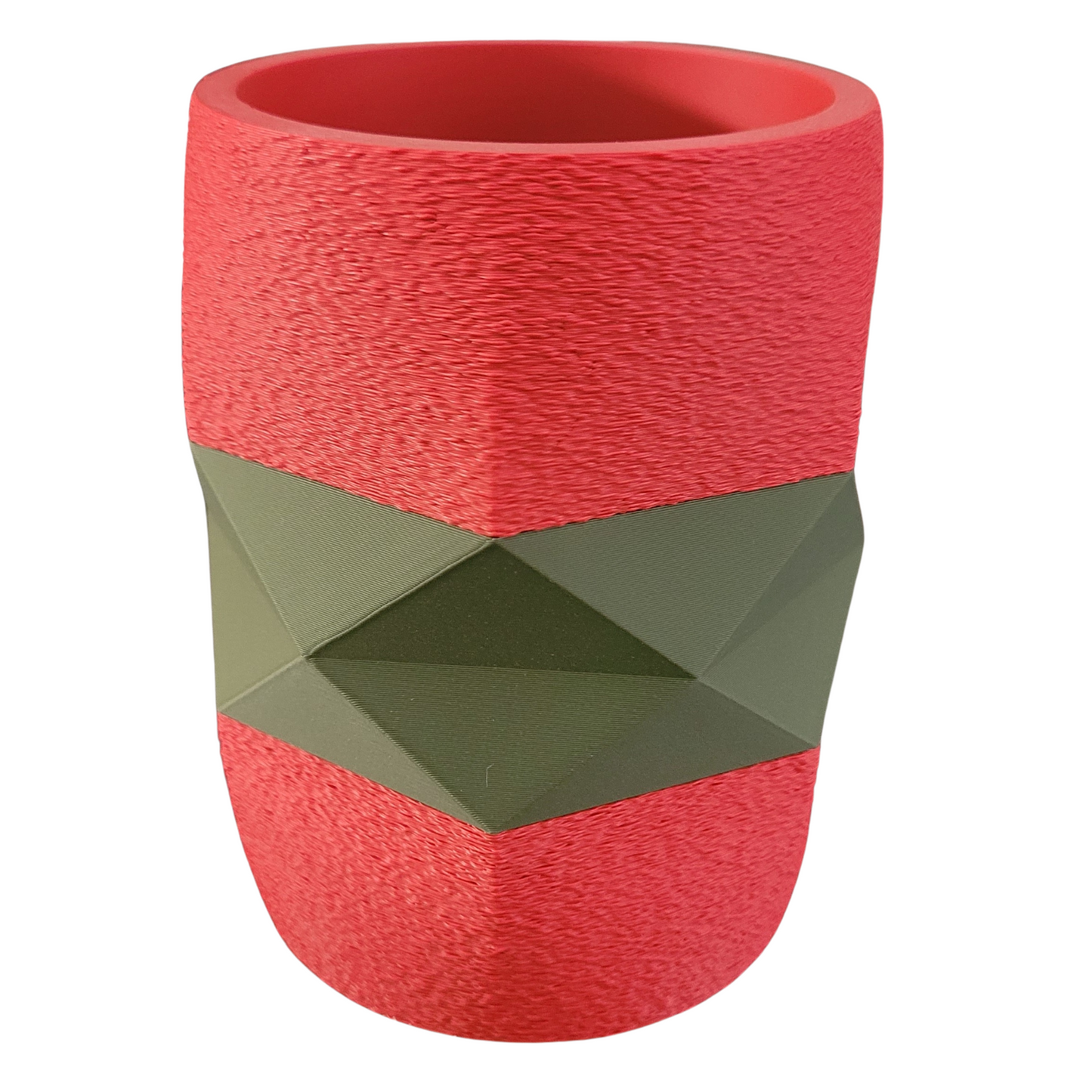 Pot à crayon 3D personnalisable rond et facette