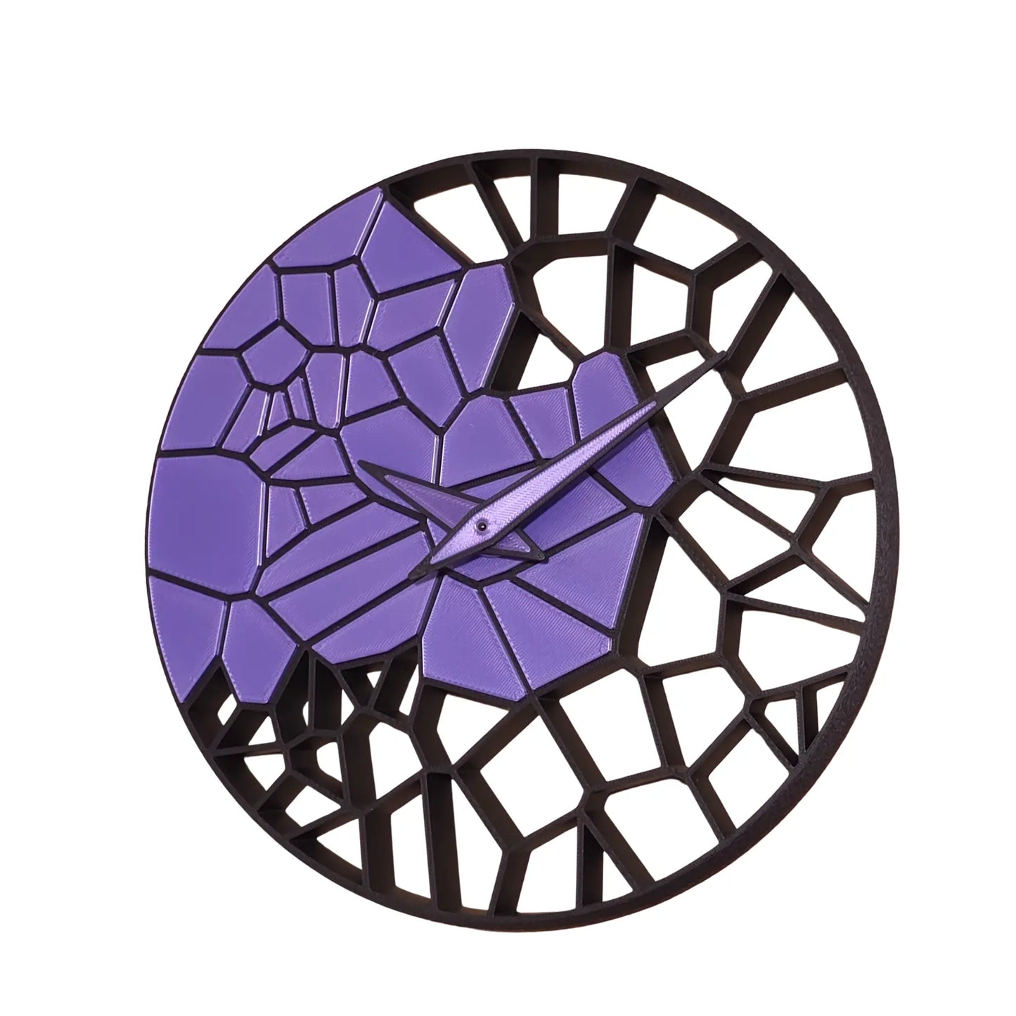 Horloge Murale "L'Éclat" Personnalisable – Créez votre Duo de Couleurs – Impression 3D Jura