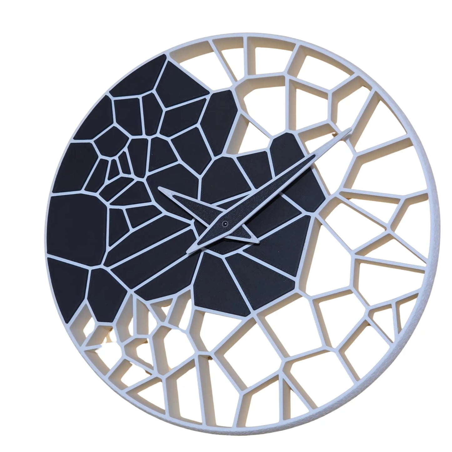 Horloge Murale "L'Éclat" Personnalisable – Créez votre Duo de Couleurs – Impression 3D Jura