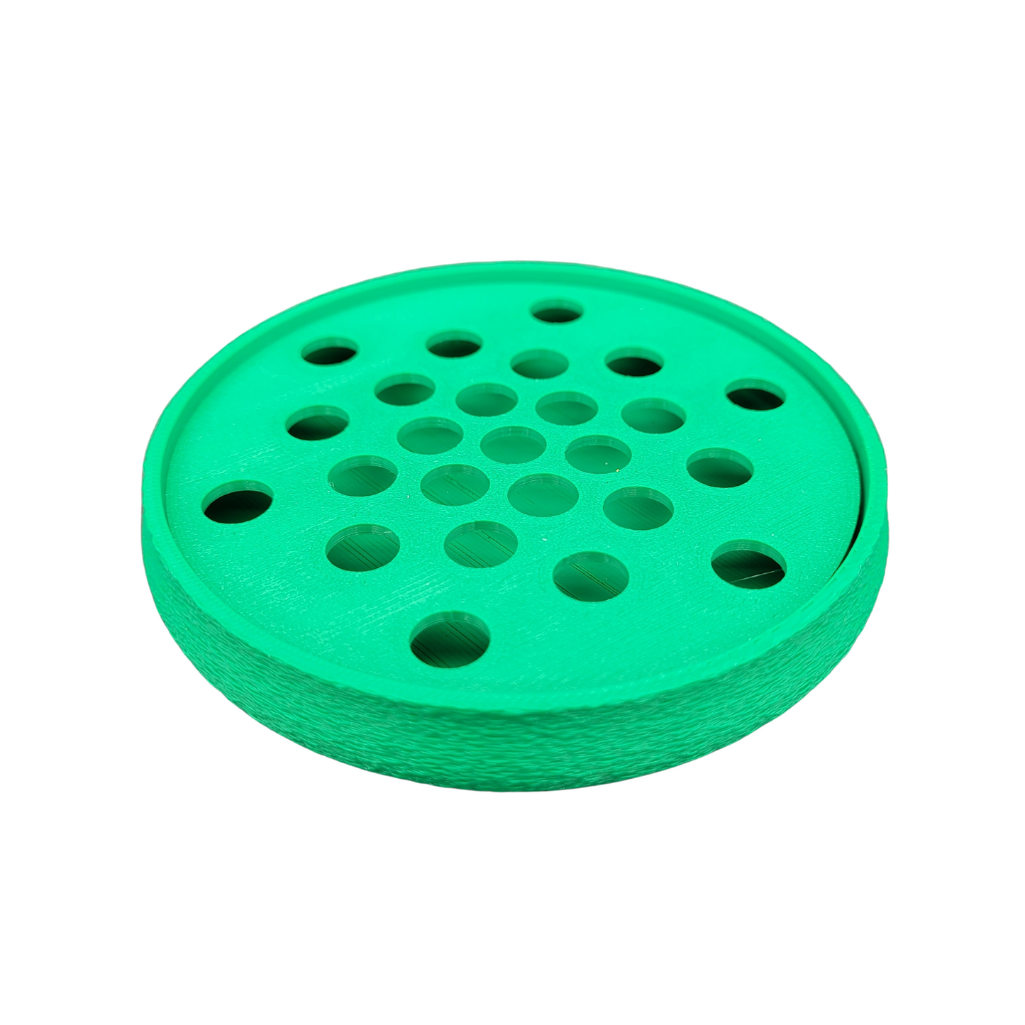 Porte-Savon Rond Écoresponsable – Matière Biosourcée - Fabrication Française avec Grille Amovible pour Nettoyage Facile - Ventilation Optimale – Idéal Salle de bain