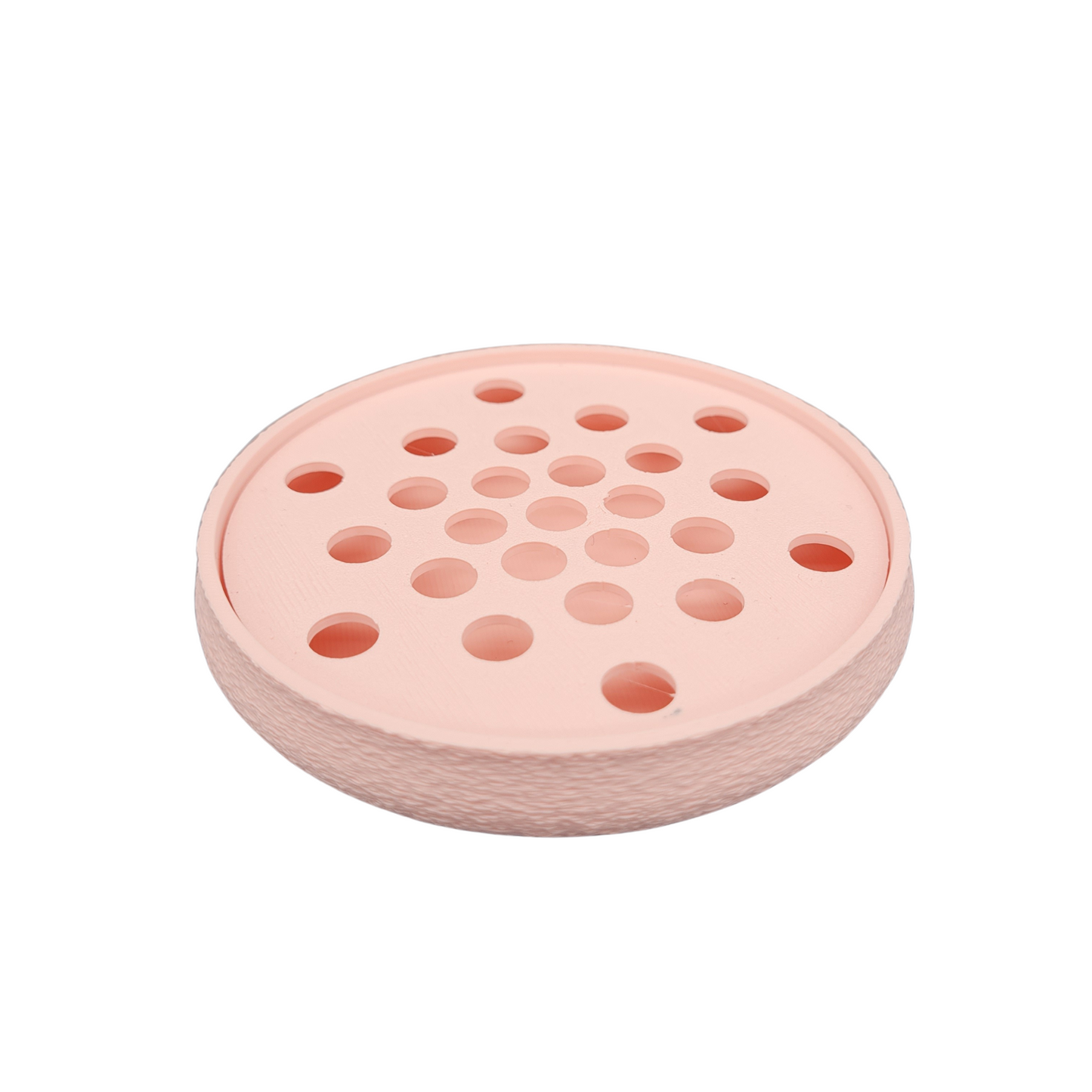 Porte-Savon Rond Écoresponsable – Matière Biosourcée - Fabrication Française avec Grille Amovible pour Nettoyage Facile - Ventilation Optimale – Idéal Salle de bain