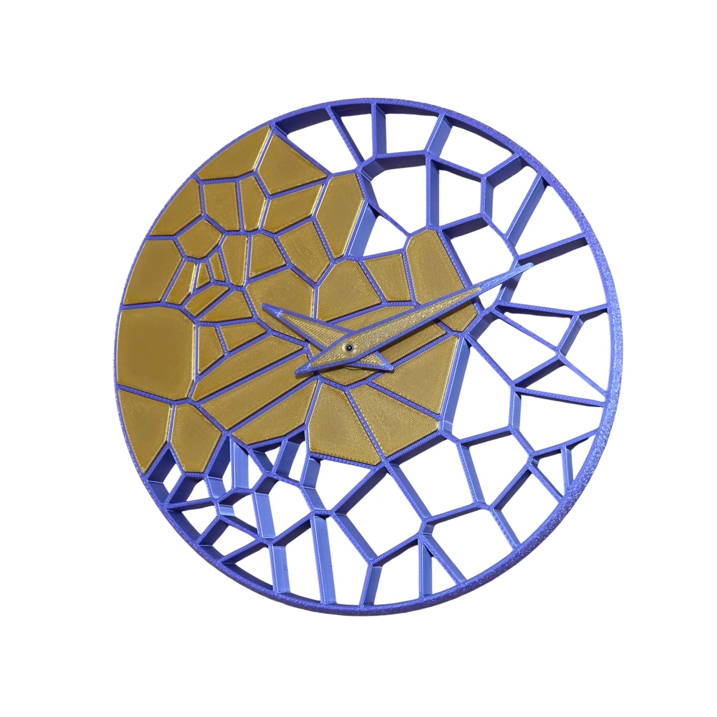 Horloge Murale "L'Éclat" Personnalisable – Créez votre Duo de Couleurs – Impression 3D Jura