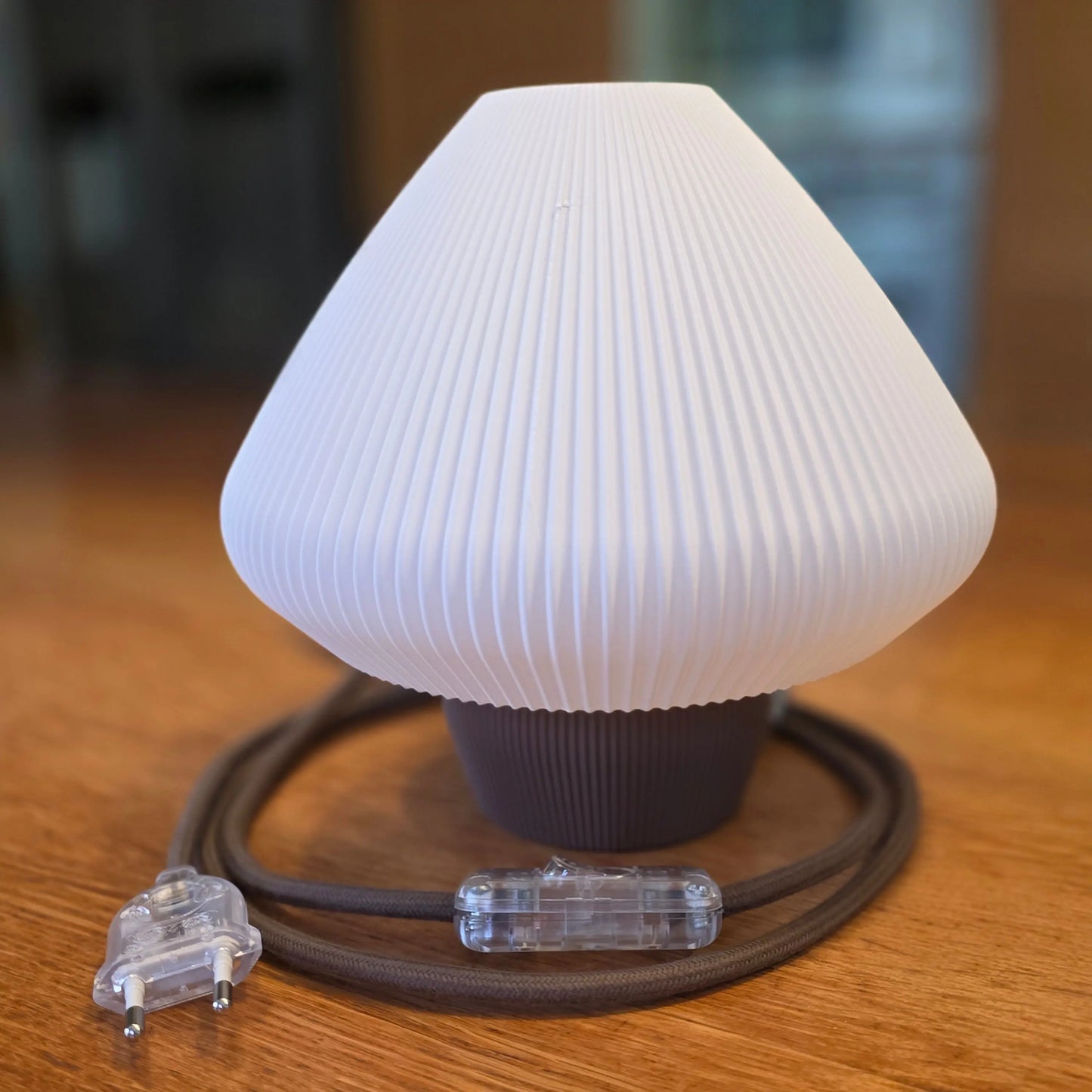 Lampe Mushroom 3D – Éclairage Design, Plissé et Écoresponsable (Made in Jura)