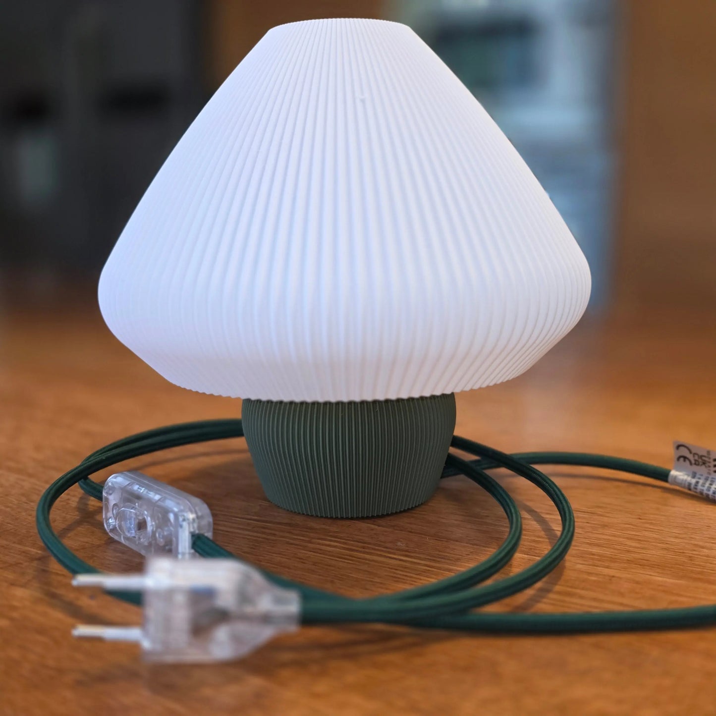 Lampe Mushroom 3D – Éclairage Design, Plissé et Écoresponsable (Made in Jura)