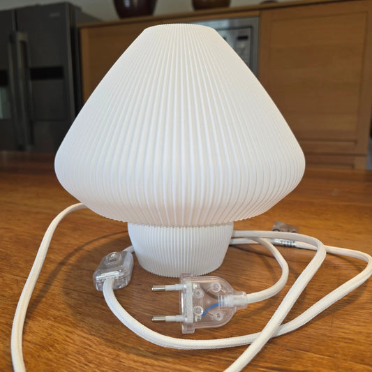 Lampe Mushroom 3D – Éclairage Design, Plissé et Écoresponsable (Made in Jura)