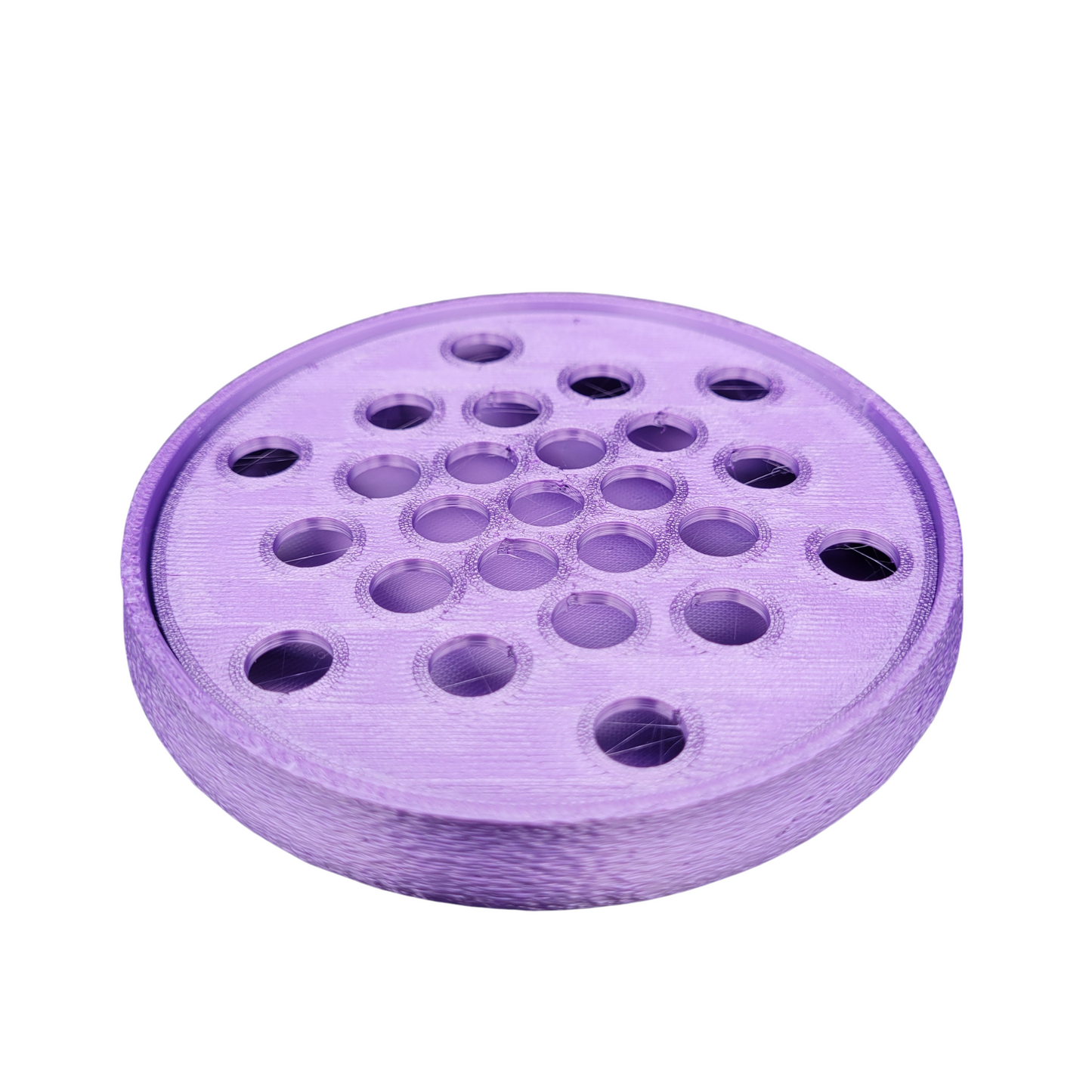 Porte-Savon Rond Écoresponsable – Matière Biosourcée - Fabrication Française avec Grille Amovible pour Nettoyage Facile - Ventilation Optimale – Idéal Salle de bain