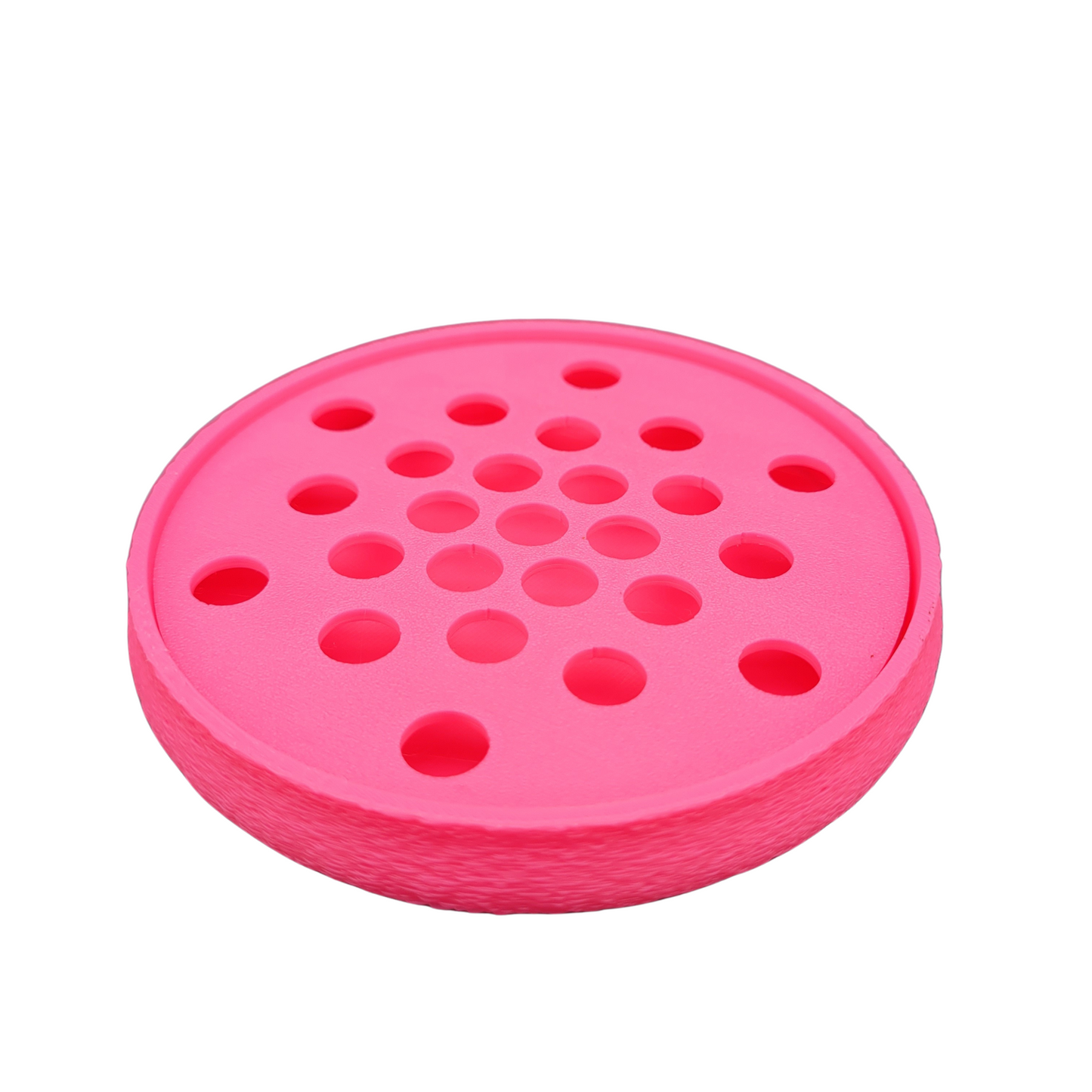 Porte-Savon Rond Écoresponsable – Matière Biosourcée - Fabrication Française avec Grille Amovible pour Nettoyage Facile - Ventilation Optimale – Idéal Salle de bain