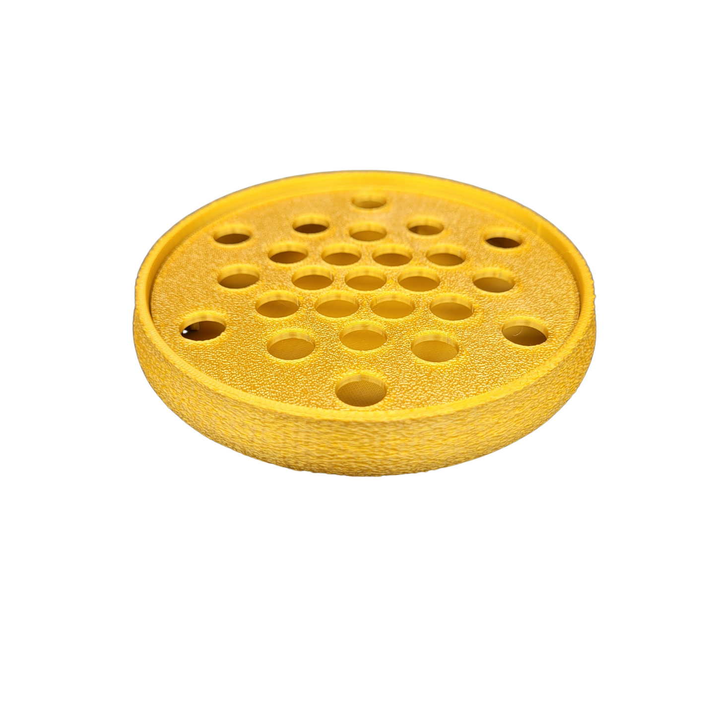 Porte-Savon Rond Écoresponsable – Matière Biosourcée - Fabrication Française avec Grille Amovible pour Nettoyage Facile - Ventilation Optimale – Idéal Salle de bain