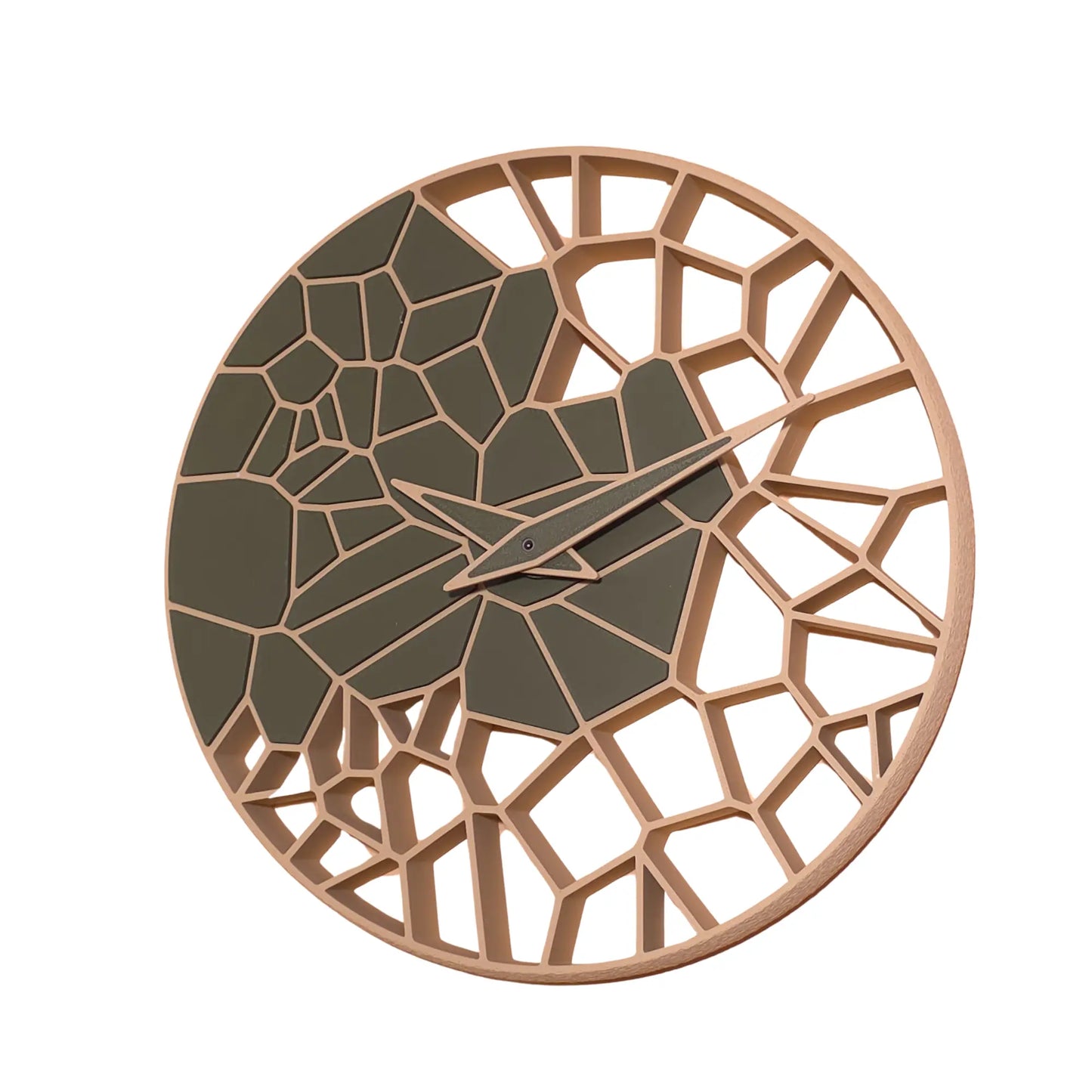 Horloge Murale "L'Éclat" Personnalisable – Créez votre Duo de Couleurs – Impression 3D Jura