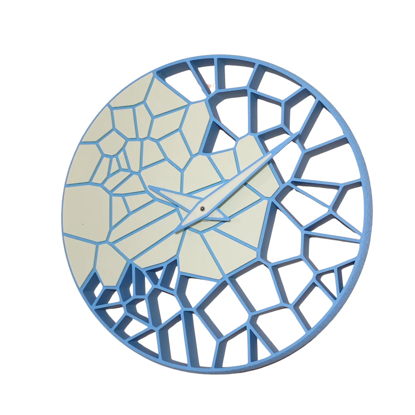 Horloge Murale "L'Éclat" Personnalisable – Créez votre Duo de Couleurs – Impression 3D Jura