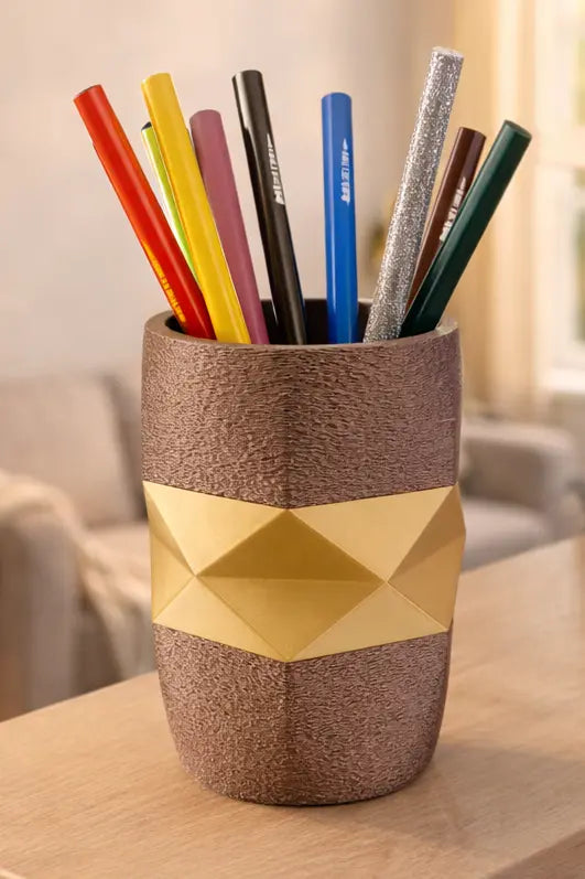 pot à crayon rond et facette BEN-J-3DCREA