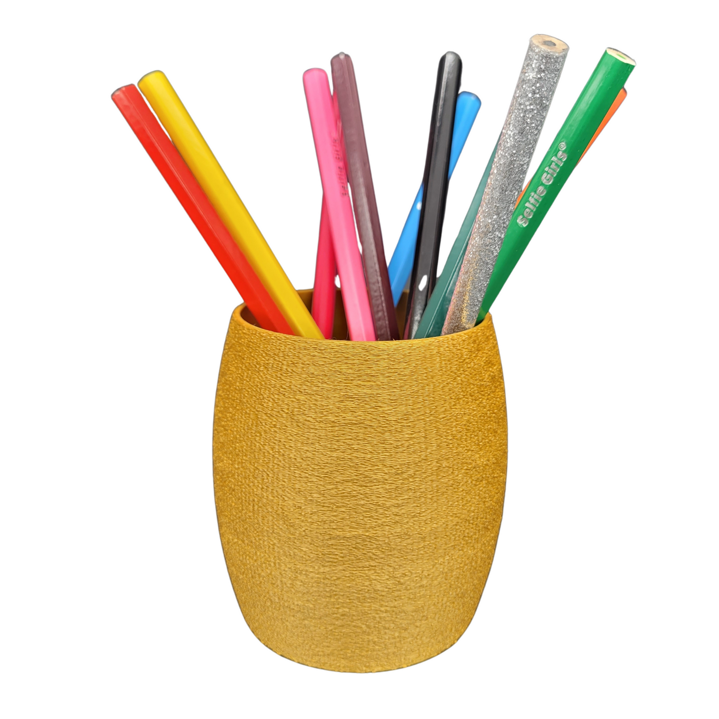 Pot à crayon rond – Surface texturée | Fabrication artisanale jurassienne