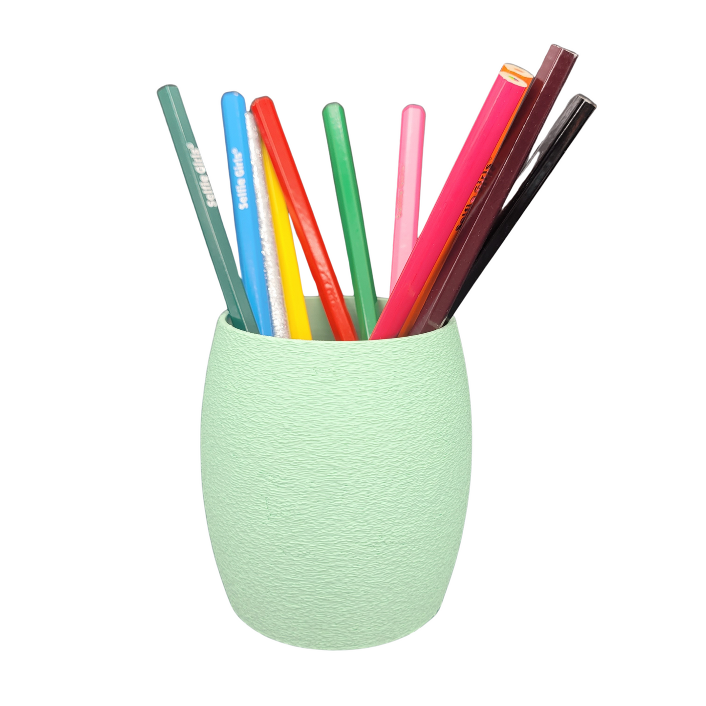 Pot à crayon rond – Surface texturée | Fabrication artisanale jurassienne