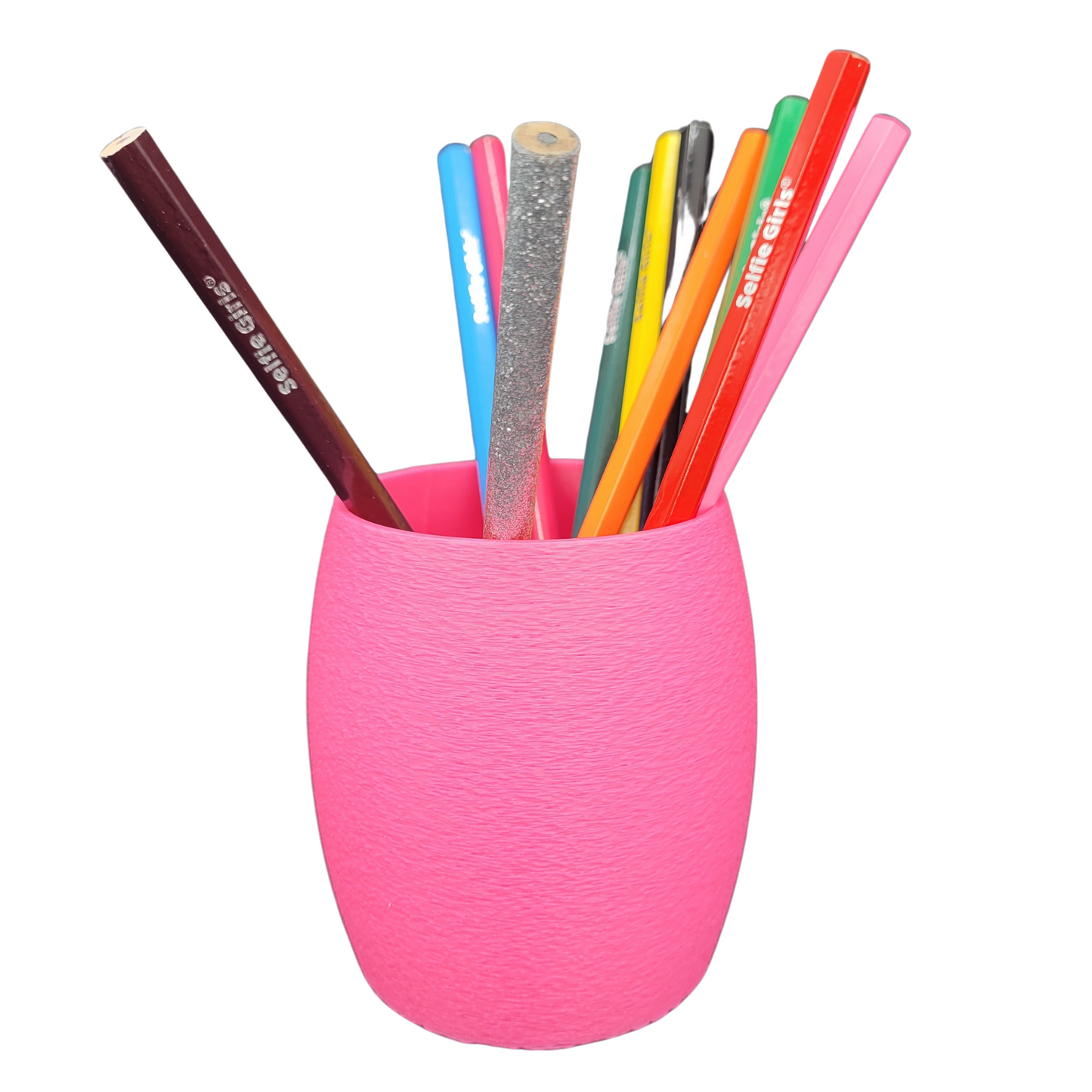 Pot à crayon rond – Surface texturée | Fabrication artisanale jurassienne