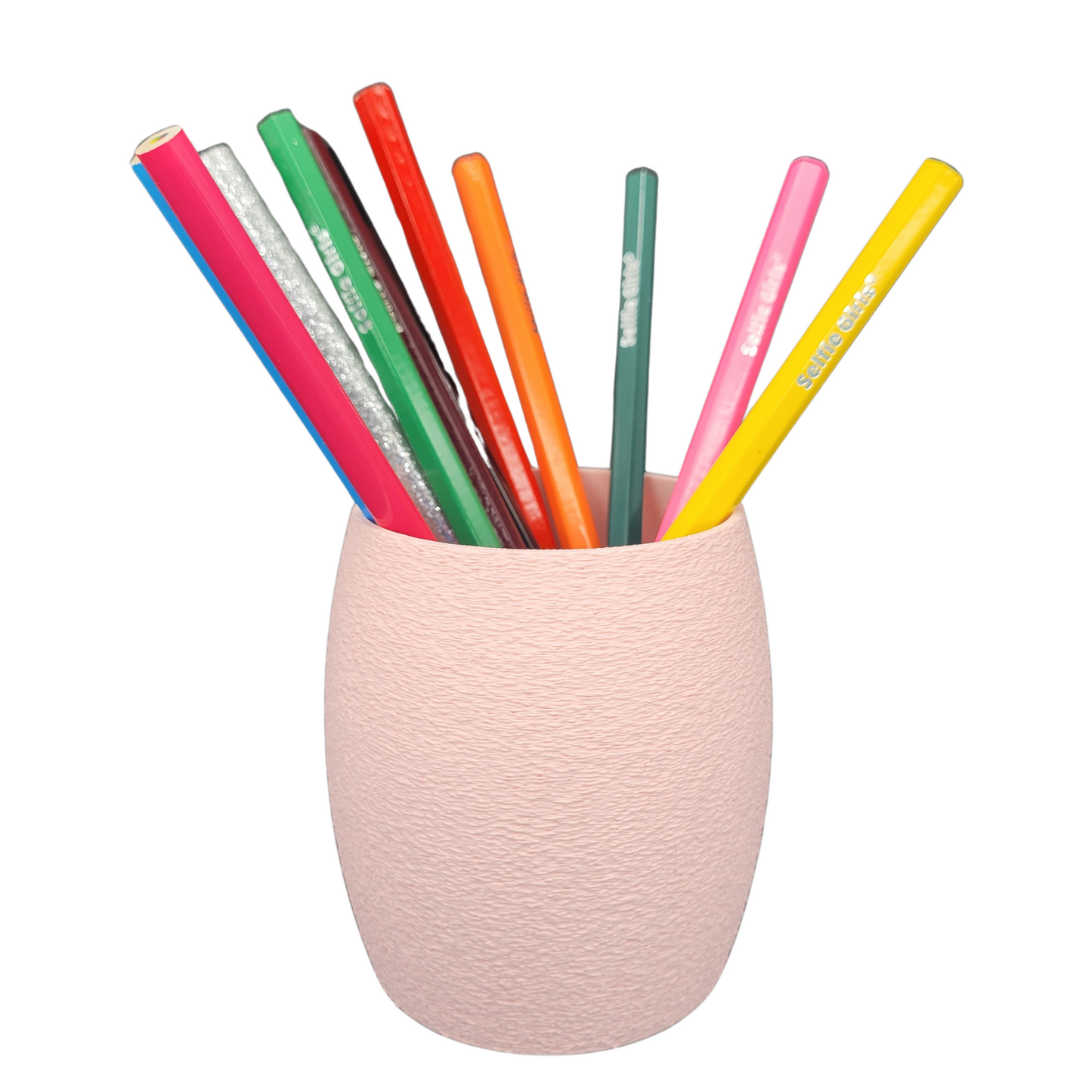 Pot à crayon rond – Surface texturée | Fabrication artisanale jurassienne