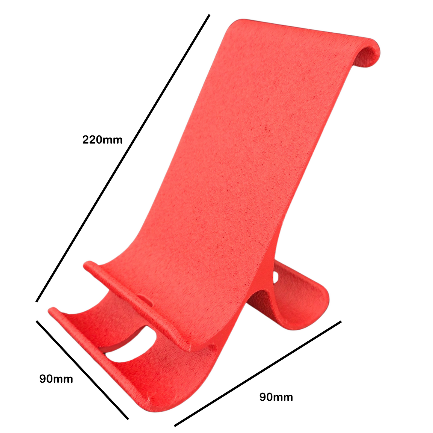 Support Téléphone Courbé – Fabrication Artisanale dans le Jura