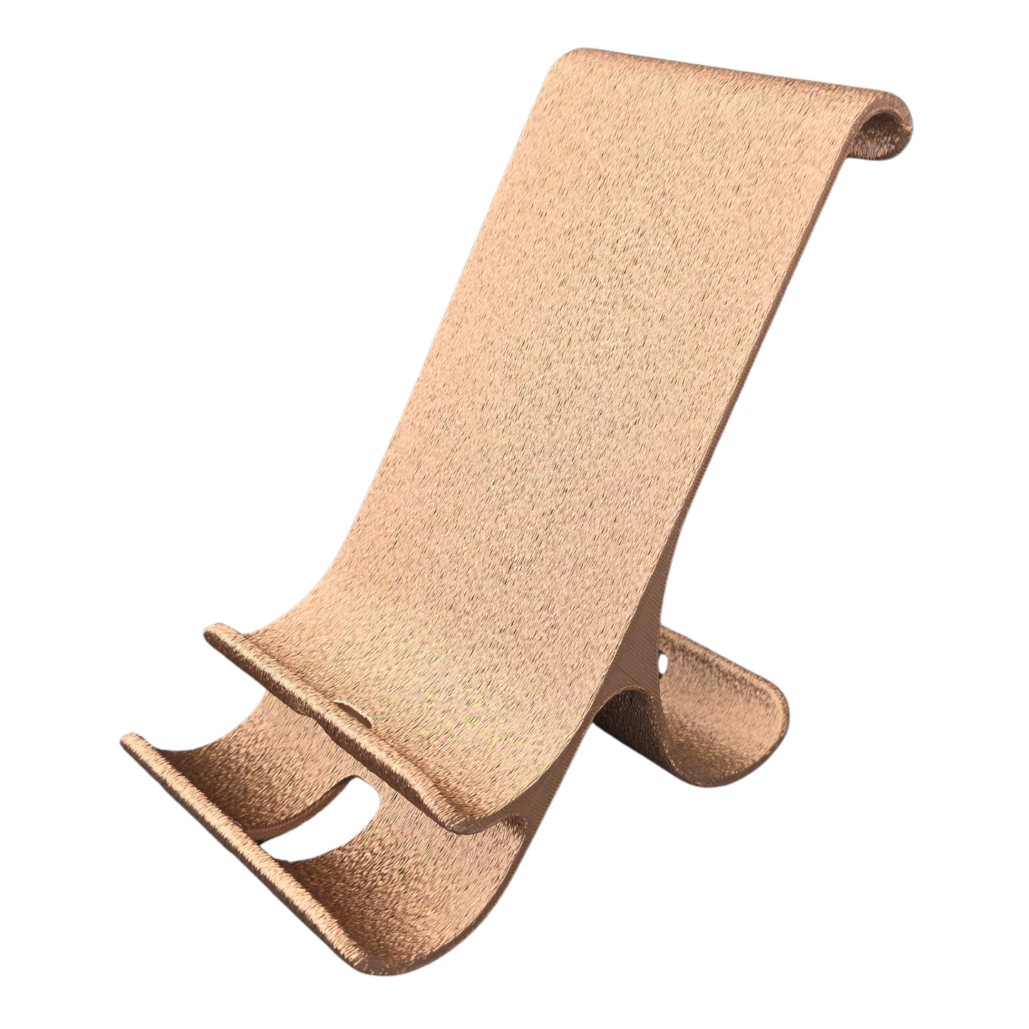 Support Téléphone Courbé – Fabrication Artisanale dans le Jura